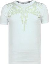 Local Fanatic Eagle Glitter - T-shirt serré pour homme - 6359W - White Eagle Glitter - T-shirt serré pour homme - 6359W - T-shirt homme blanc taille XL