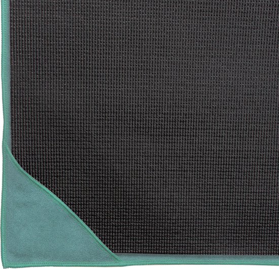 VirtuFit Premium Yoga Mat Handdoek - Absorberend - Anti-slip - 183 x 61 cm - Ocean Green van VirtuFit — afbeelding 4