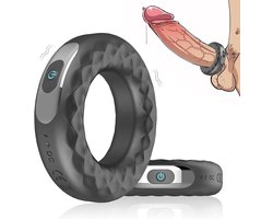 Daity - Cockring Vibrerend - Valentijn Cadeau - Penisring met 10 Vibratiestanden - Siliconen Penisring - Sex Toys voor koppels - Afstandsbediening - bandvorm – Voor Lange & Stevige Erectie