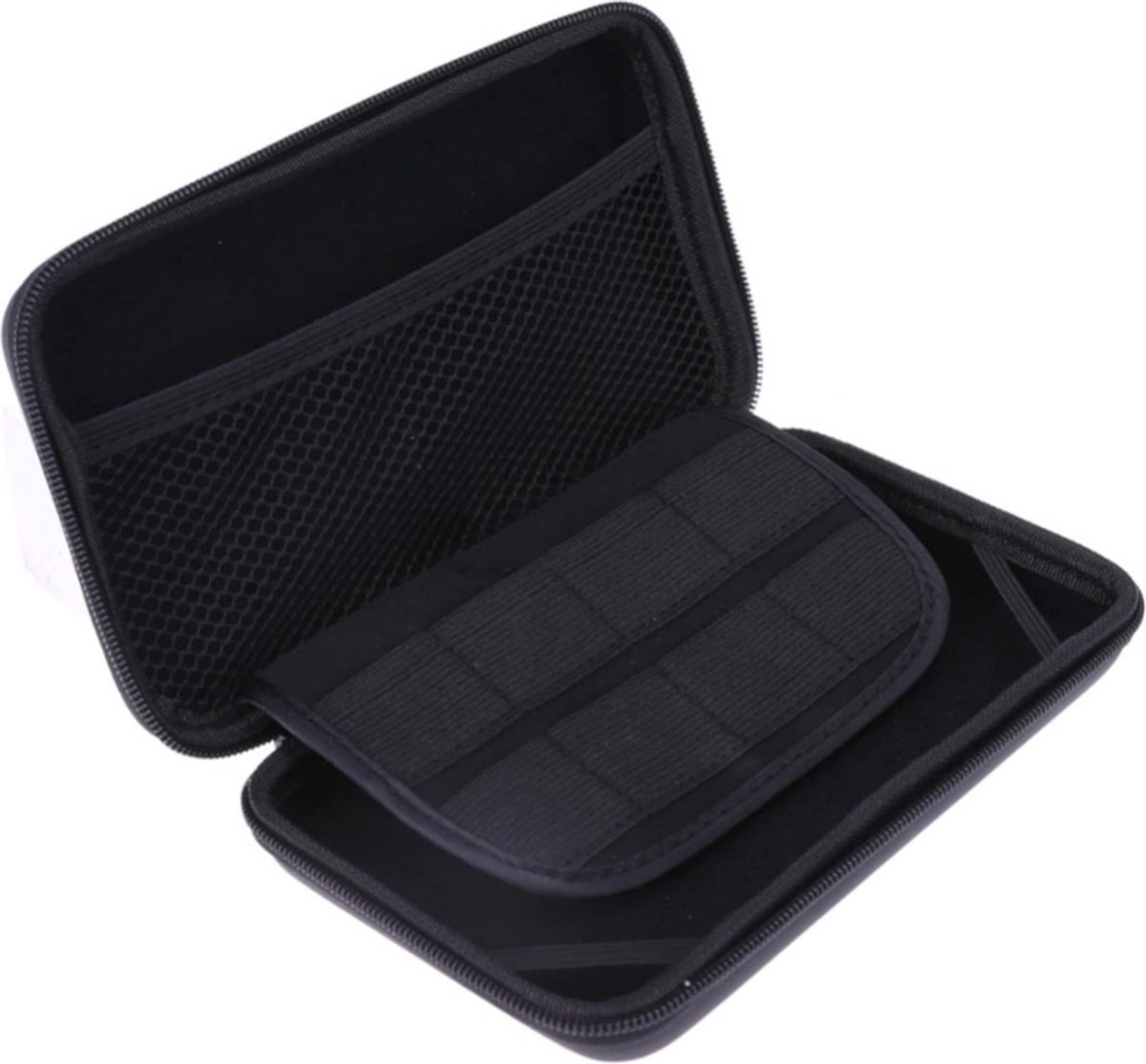 JustValue Case Geschikt voor Nintendo 3DS XL - Opberghoes - Waterdicht Hoesje - Consolehoes - Zwart
