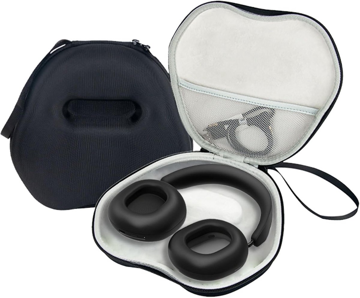 Stevige Draaghoes voor Noise Cancelling Draadloze Bluetooth Koptelefoon - Waterbestendige Beschermkoffer met Opbergvak voor Accessoires