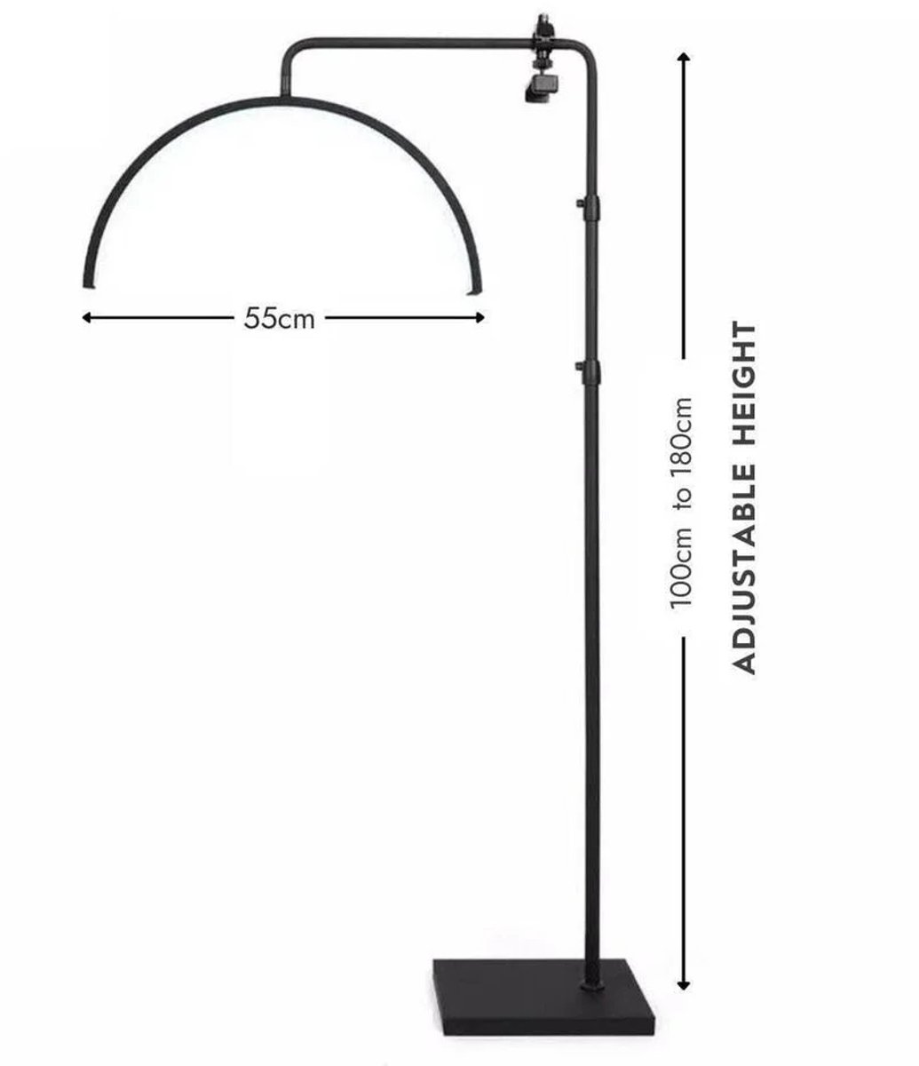 Led half Moonlight incl. standaard - Beautysalon - Tattooshop - Lamp - Verlichting - Led