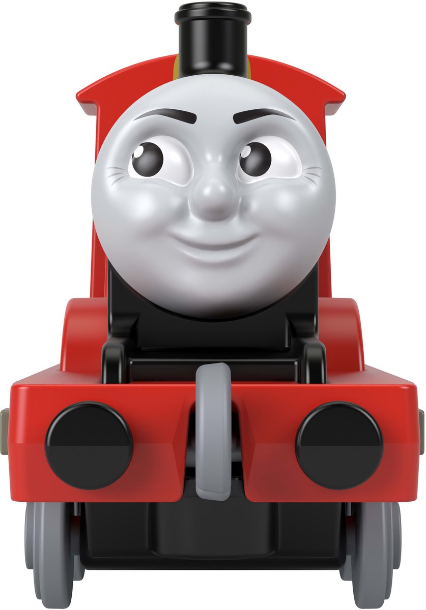 Mattel speelgoed trein Thomas & Friends Classic James metaal rood grijs.