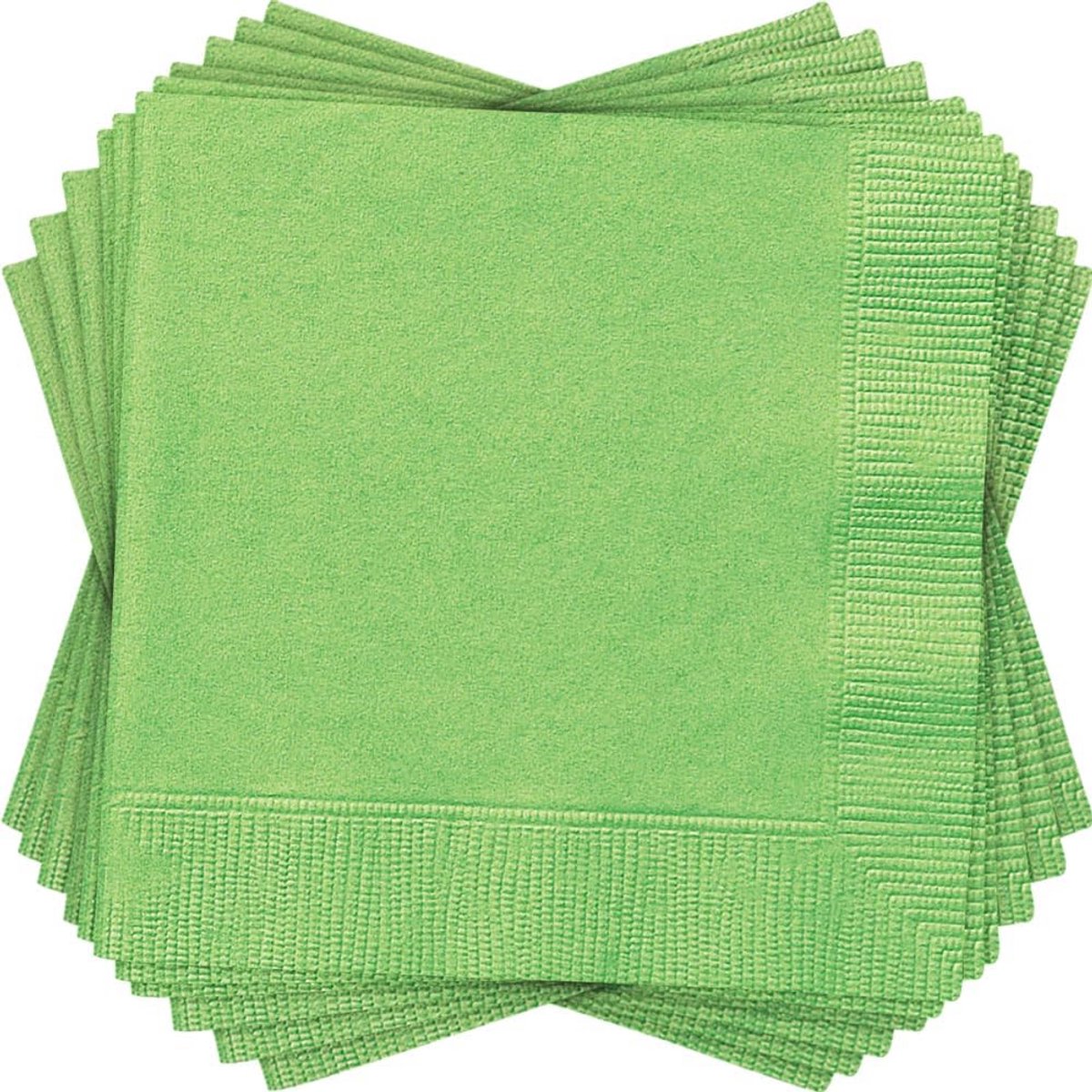 Servetten Limoengroen - Cocktailformaat - 20 Stuks