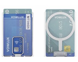 Transparante Magnetische Pasjeshouder – Geschikt voor iPhone 12/13/14/15/16/17 Air/Pro/Max/Plus - Voor 2 Pasjes Zilver klep