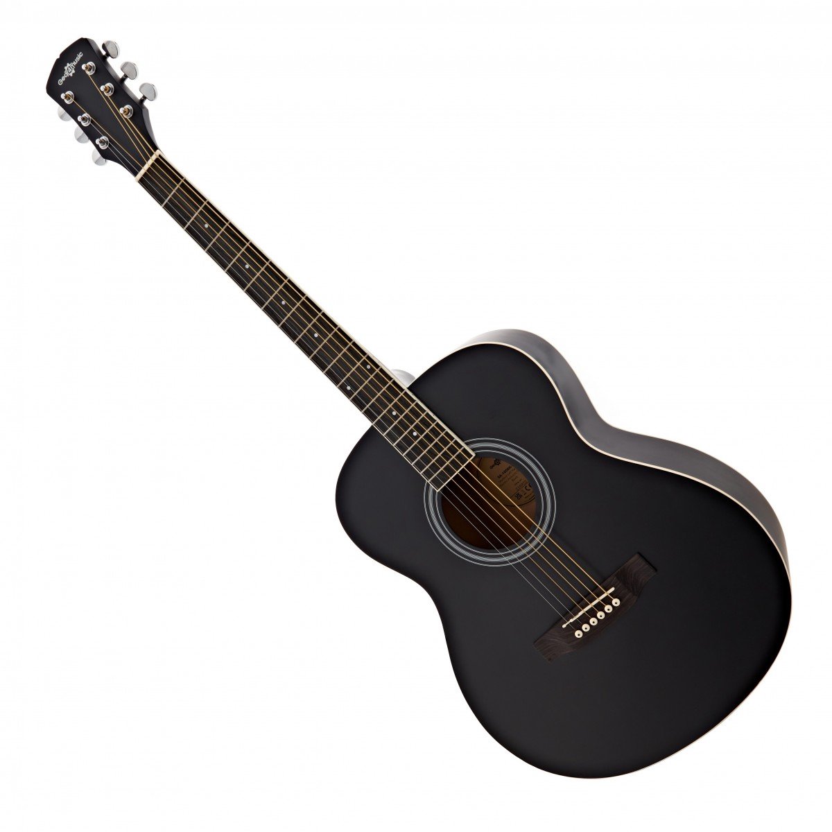 Akoestische Studiegitaar van Gear4music, Linkshandig, Zwart
