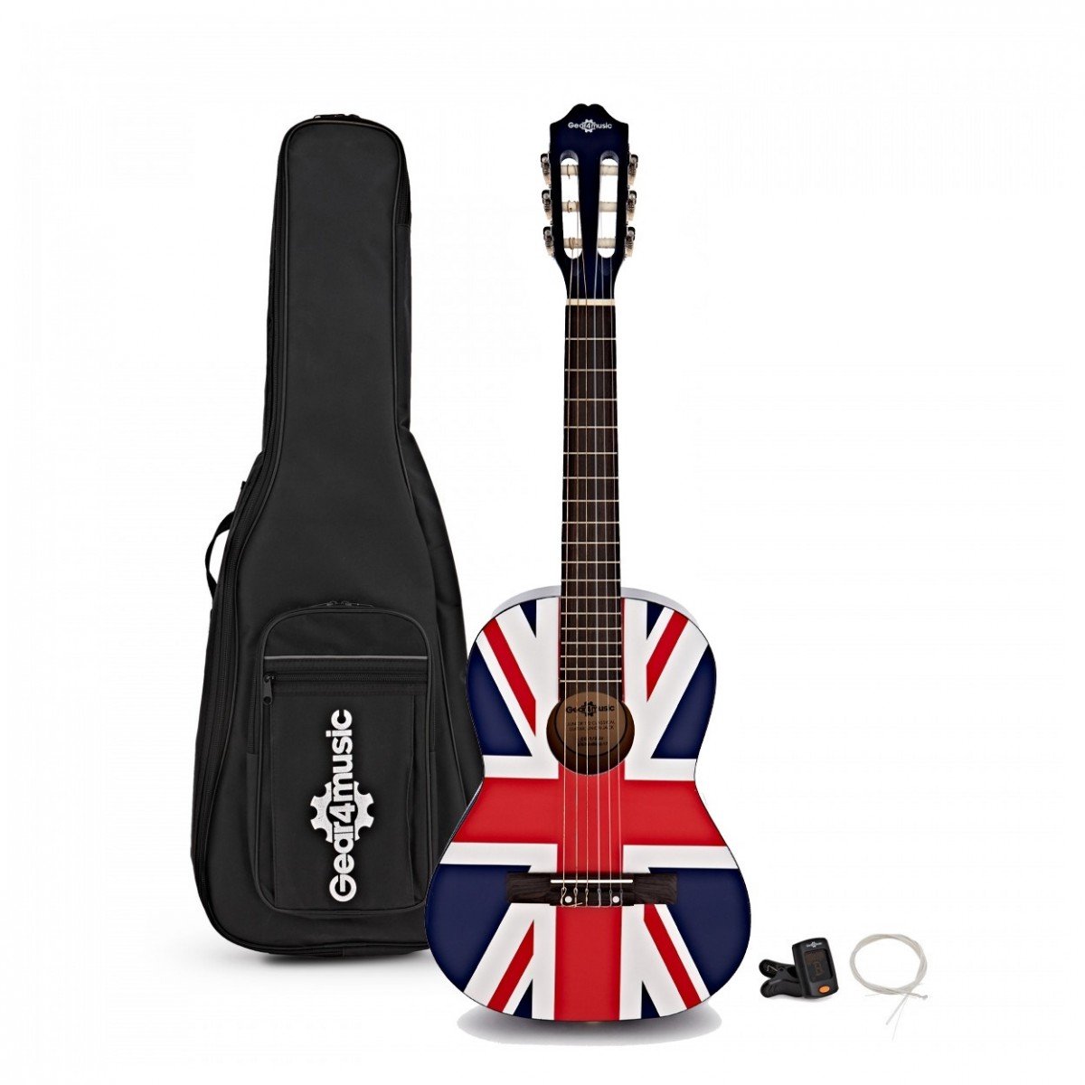1/2 Junior Klassiek Gitaarpakket van Gear4music, Union Jack