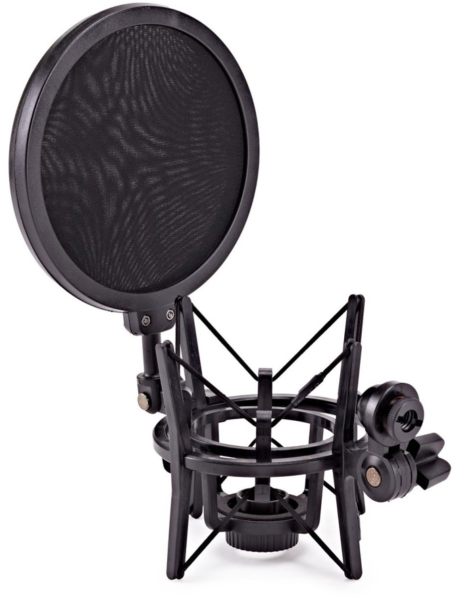 Trojan Pro Microfoonschokbevestiging met popfilter