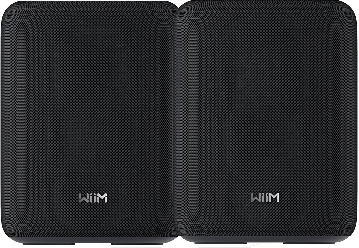 Wiim Sound Lite Twin - Draadloze Wifi Speaker voor Multiroom - Zwart (2 stuks)