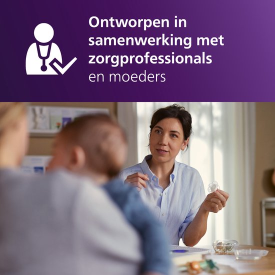 Philips Avent Ultra Soft Nighttime - 6 tot 18 maanden - Glow-in-the-dark fopspeen - SCF094/03 van Merkloos — afbeelding 4