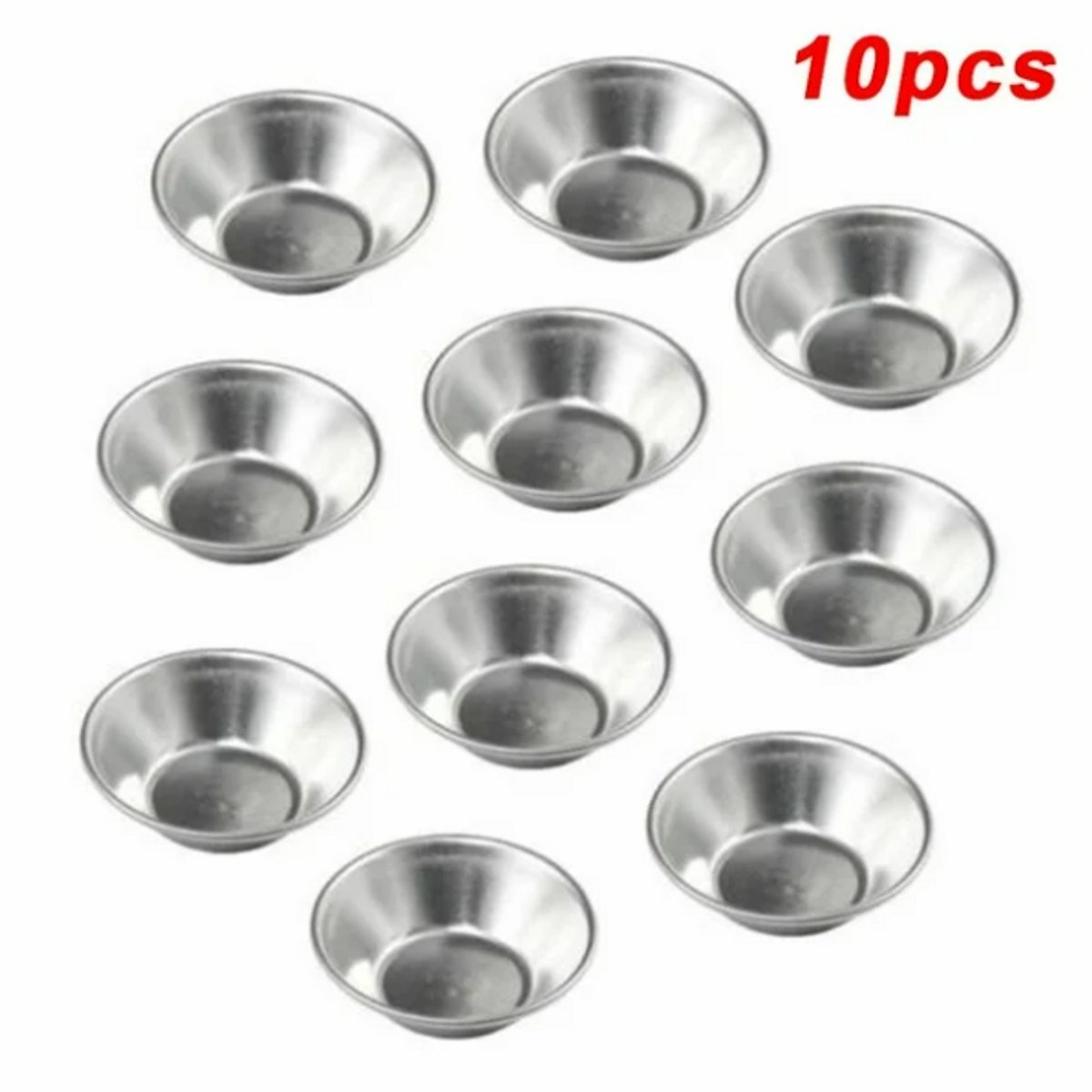 10Eiertaartvormpjes, aluminium cupcakevormpjes, bakgereedschap