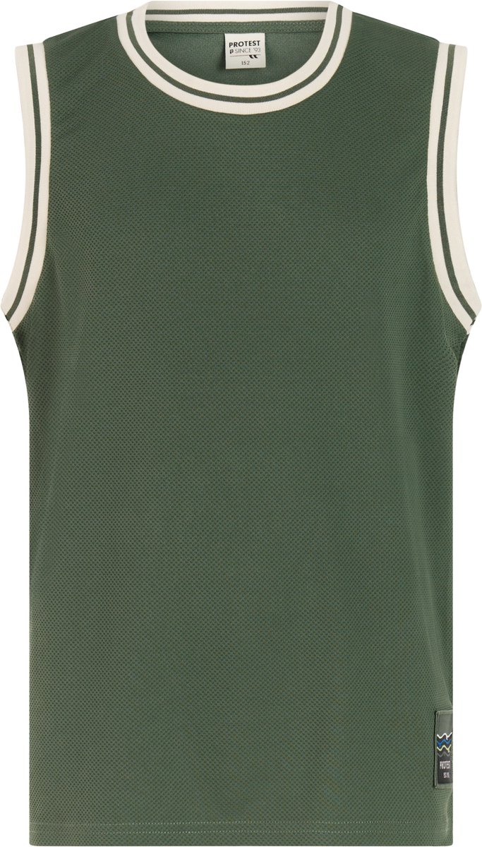 Protest PRTFalty JR Tanktop Jongens Mouwloos Ronde hals Loose fit Thyme
