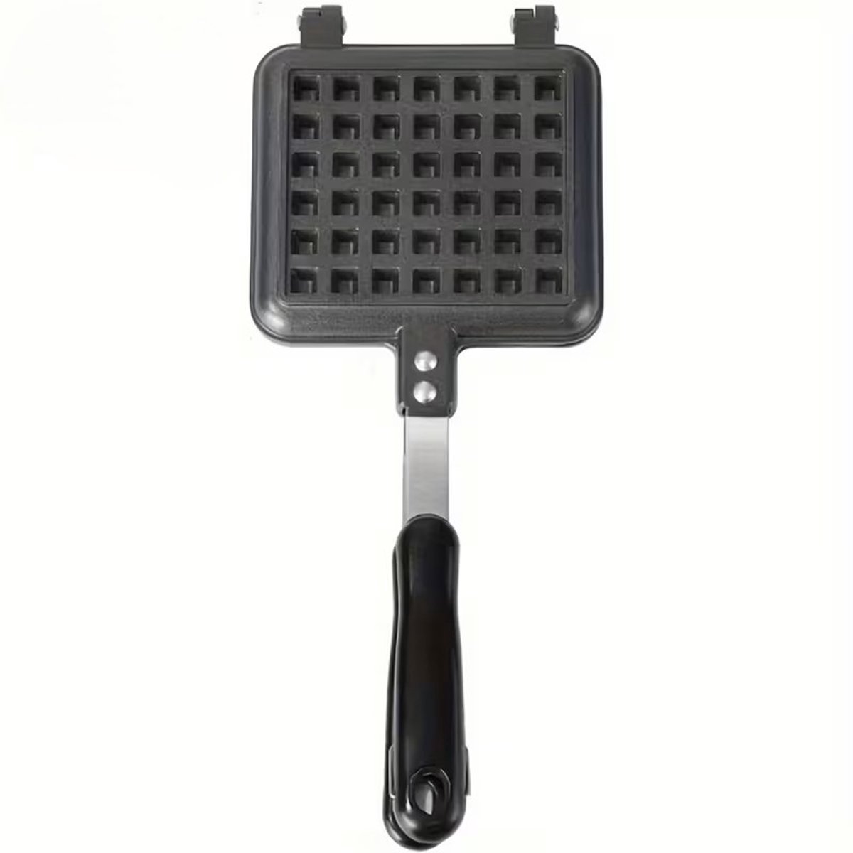 Wafelijzer voor Fornuis Gas en Elektrisch - Enkel Wafelijzer Zonder Elektriciteit - Wafelpan met Antiaanbaklaag - Handmatig Wafelijzer Gas en Elektrisch - Wafels Bakken Thuis - Wafelmaker - Pannenkoeken Ontbijt - Wafelijzerplaten