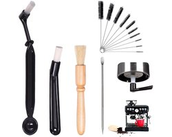 14 stuks Reinigingsborstel koffiemachine - Zetgroep borstel - Schoonmaak borstel rietjes - Groepenborstel - Schoonmaak Ragers - barista-accessoires - voor koffieuitloop en melkslang koffiemachine
