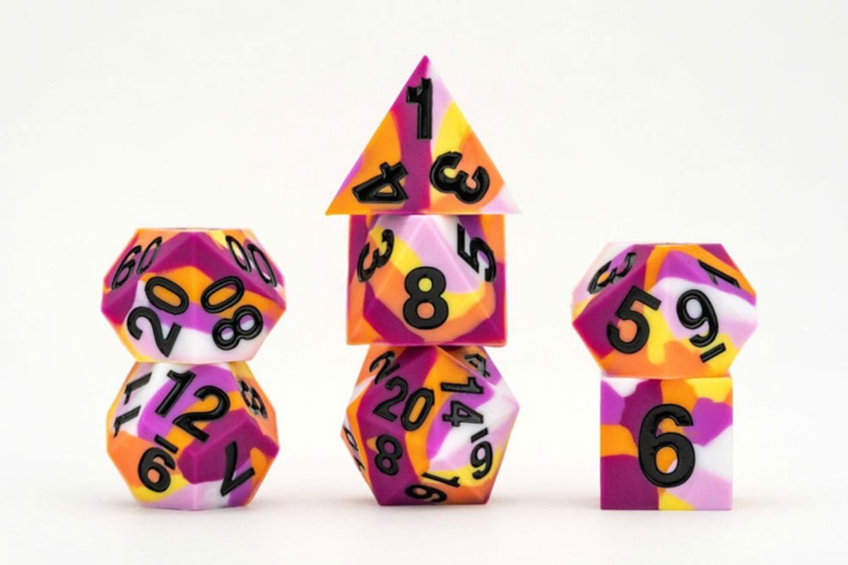 MDG Dice Set Pride Lesbian Flag