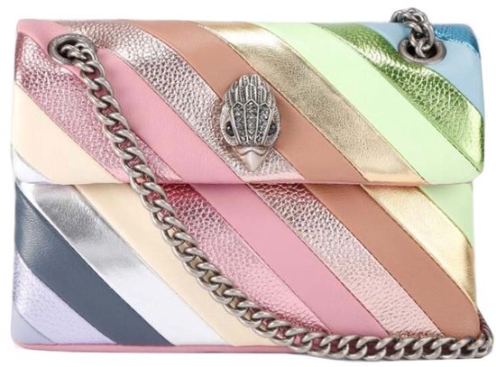 Kurt Geiger London Mini Kensington L Sacs d' épaule en cuir pour femme - Multi - Taille unique