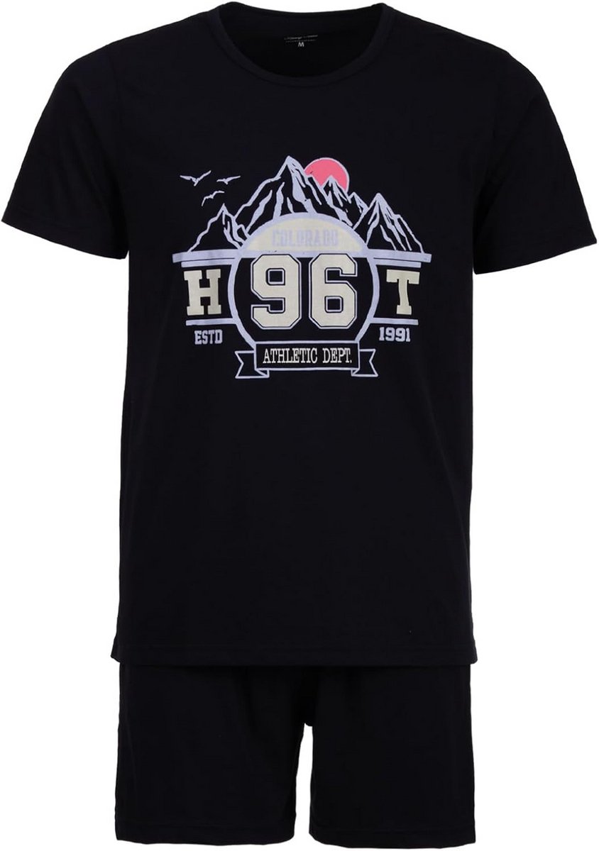Comfortabele korte pyjama set voor heren katoen oversized