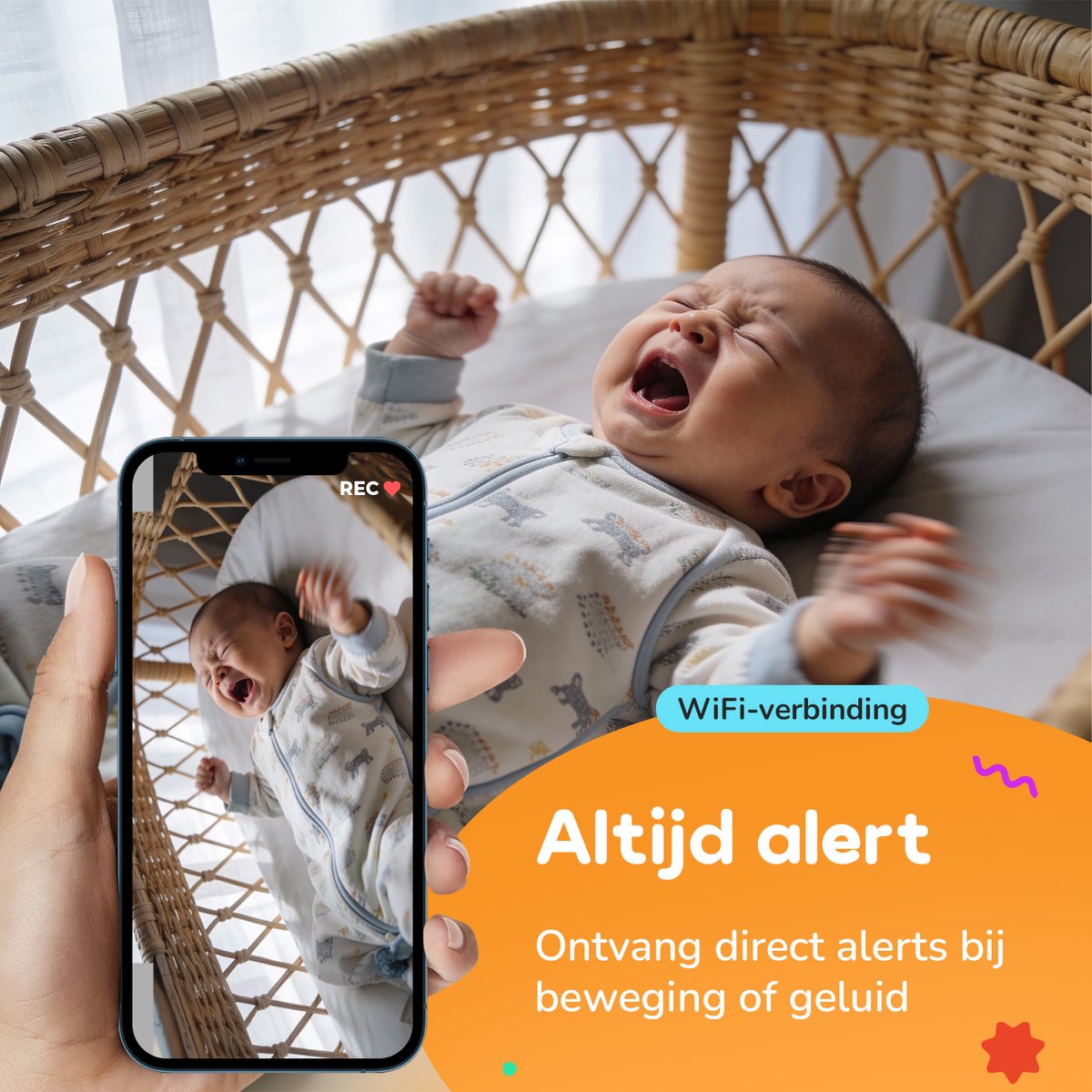Little Immi Babyfoon met Camera: HD 1080p & App thumbnail 5
