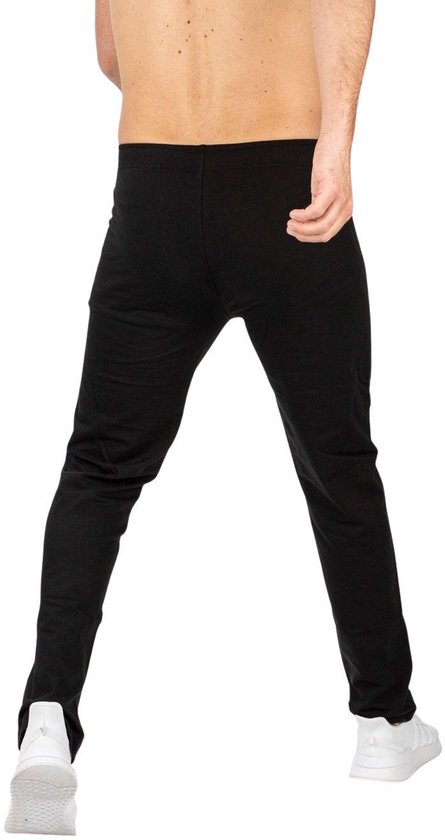 Sjeng Sports Auckland Sweatpants Heren Zwart Katoen Joggingbroek Comfortabele Basic Lijn Verstelbaar Tailleband Afsluitbare Zakken