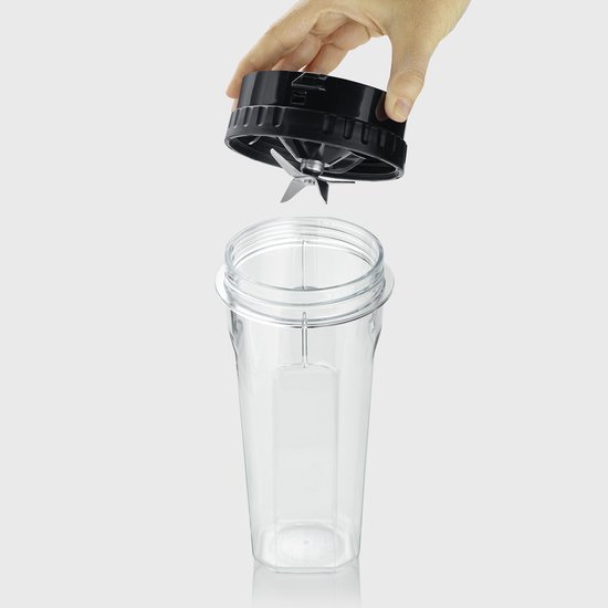 Severin SM 3724 Blender 600W - Glazen Kan 1,5L - Smoothie To Go & Hakmolen - 2 Snelheden + Pulse van Merkloos — afbeelding 3