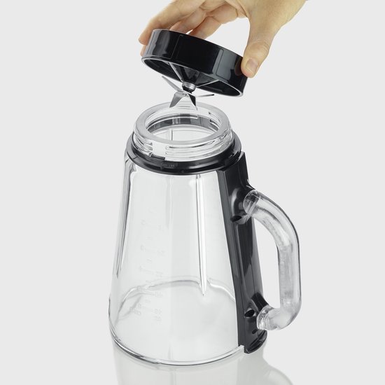 Severin SM 3724 Blender 600W - Glazen Kan 1,5L - Smoothie To Go & Hakmolen - 2 Snelheden + Pulse van Merkloos — afbeelding 2