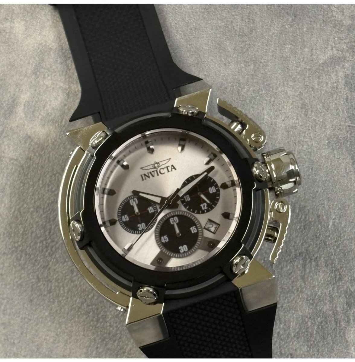 Invicta Coalition Forces - X-Wing 49145 Heren Horloge - Waterdicht - Analoog - Quartz Uurwerk - Roestvrij Staal met Grijze Wijzerplaat - 46mm