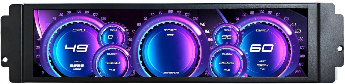 9.1 Inch IPS LCD Display 462x1920 voor PC Voor Tweede Monitor of CPU/GPU Status
