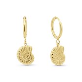 8CE-70620 - CO88 Collection – Oorbellen gedraaide schelp – goudkleurig