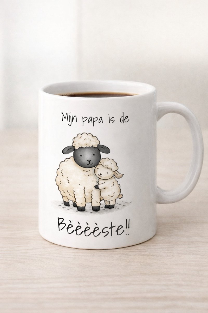 Papa - Mok - Vaderdag - Origineel cadeau - Cadeau papa - Koffiemok - Mok papa - Mijn papa is de beste - Lief grappig cadeau - Grappige mok -