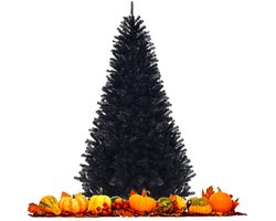 225 cm Kunstkerstboom Kerstboom Kunstkerstversiering Zwart