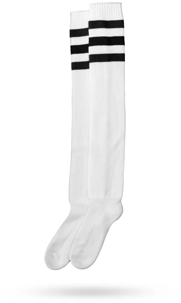 American Socks Old School Cotton Ultra High Sokken Wit EU 36-46 Man,Vrouw