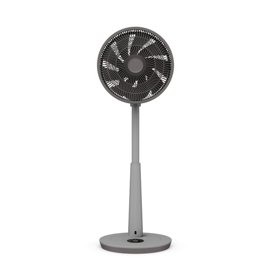 Duux Whisper 3 Statiefventilator - Zuinige Ventilator met 26 snelheden, Timer en Nachtmodus - In hoogte verstelbaar (73-95cm) - Horizontale + verticale oscillatie - Grijs