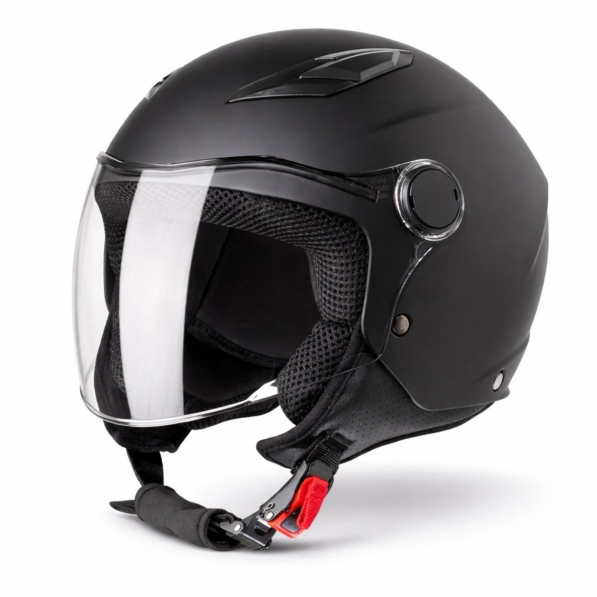 VINZ Magic Kinderhelm Scooter / Motor - Scooterhelm Kinderen - Motorhelm Kind - ECE 22.06 goedgekeurd - Zwart - YM