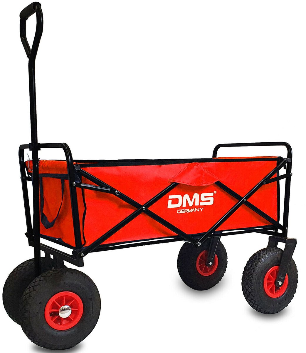 DMS BW-04 - Transportwagen - Opvouwbaar - 120 kg Draagvermogen - Luchtbanden