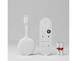 chromecast Streaming TV dongle 4K – Google Assistant – Netflix & YouTube – HDMI – 2GB RAM / 16GB ROM – WIFI – incl. batterijen