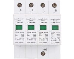 Overspanningsbeveiliging 4P 40kA DIN-rail voor Bliksembeveiliging