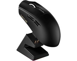 Furycube G9 PRO - Tri-Mode Gaming Muis - Draadloos - Bedraad - Bluetooth - Sensor 3311 - Display - RGB Oplaadstation - Zwart