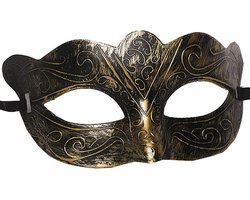 Maskers - Venetiaans oogmasker - Retro gouden masker - Masker gala - Gemaskerd bal masker - Feest masker - Dames en Heren - Carnaval en Halloween Verkleed Masker