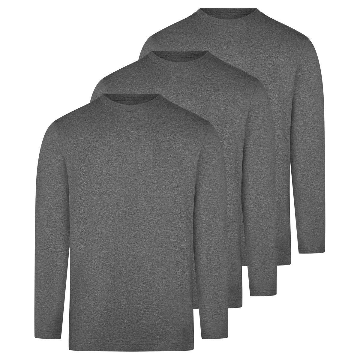 RAGMAN Heren longsleeve 3 pack Basic
