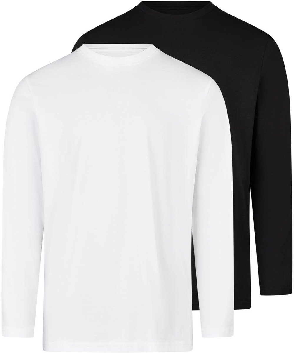 RAGMAN Heren longsleeve 2 pack Basic