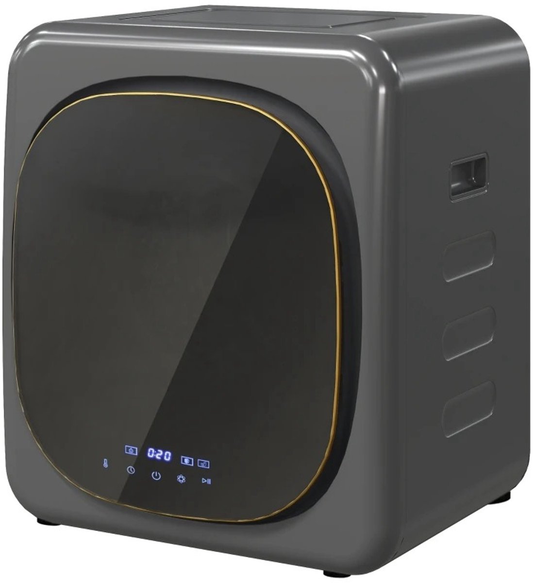 Rolu Mini Droger – Mini Wasdroger – Wasdroger 4 KG – 800W – 6 Programma’s - Tot 60°C – Kinderslot