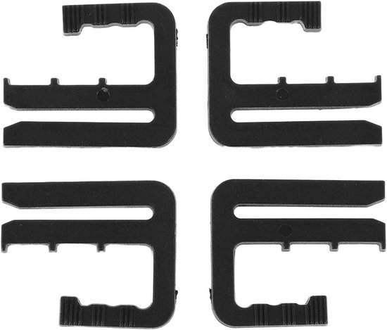 4 Stuks Parel Jeans Knoopspelden – Verstelbare Taille Gesp Voor Broeken En Jurken Die Te Groot Zijn (Zwart/Wit Parel, Geen Gereedschap Nodig)