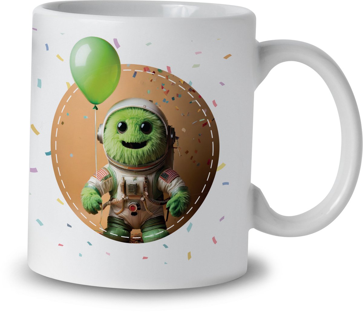 Mok – Monster Astronaut – Keramiek – 325 ml – Cadeau