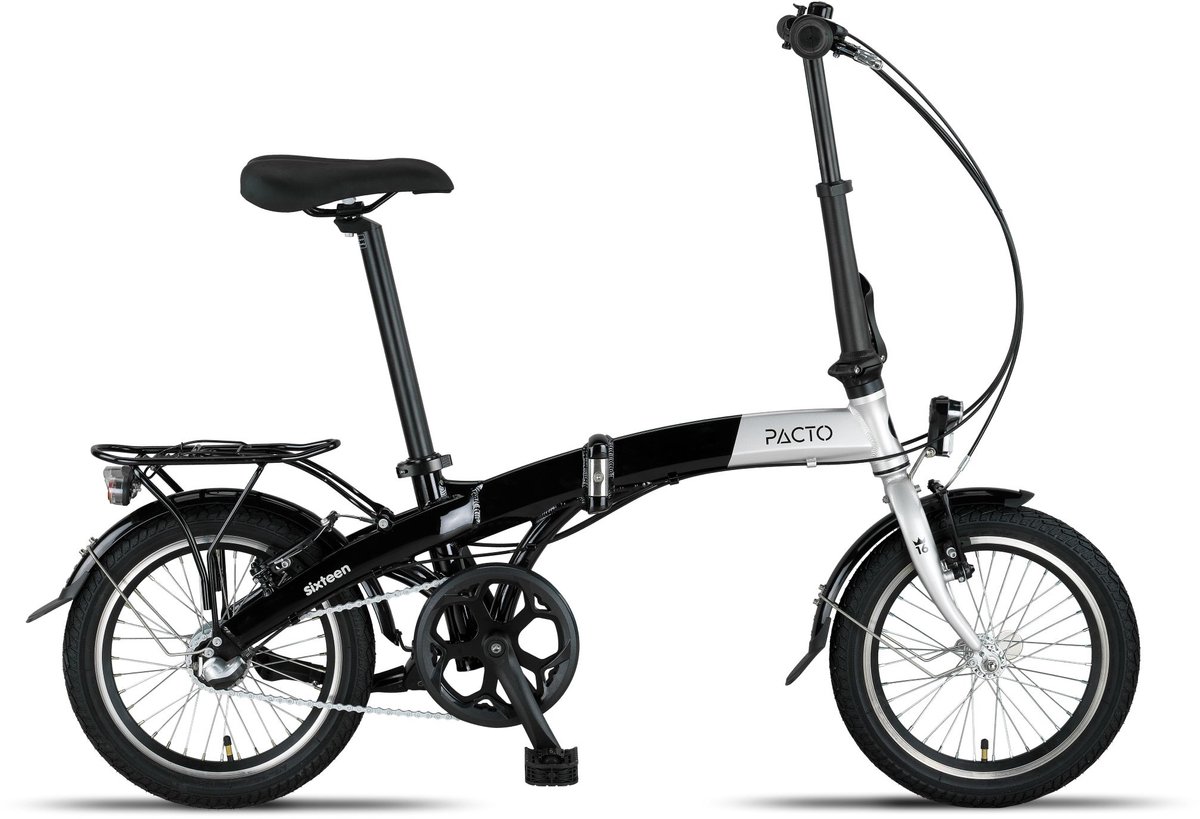 PACTO SIXTEEN - Vouwfiets - 16 inch - Shimano Nexus 3 - Zilver/Zwart