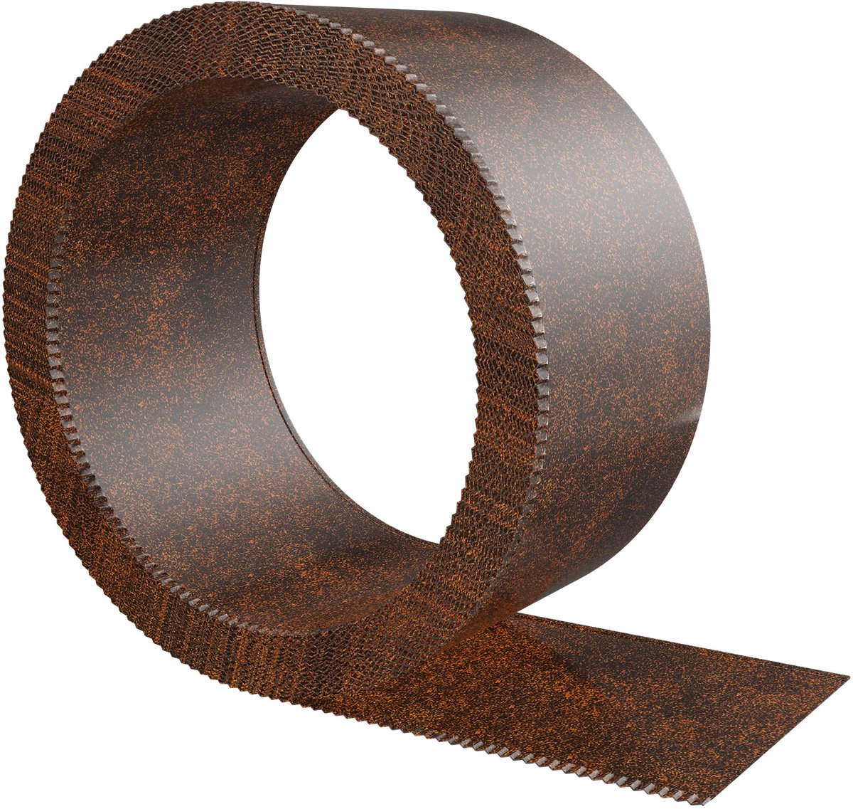 100 x 20 cm - Gegalvaniseerde Gazonrand - Weerbestendige Poedercoating - Metalen Palissades - Pak Van 5 - Modulaire Tuinrand - Totaal 5 m - Roestig - NAIZY