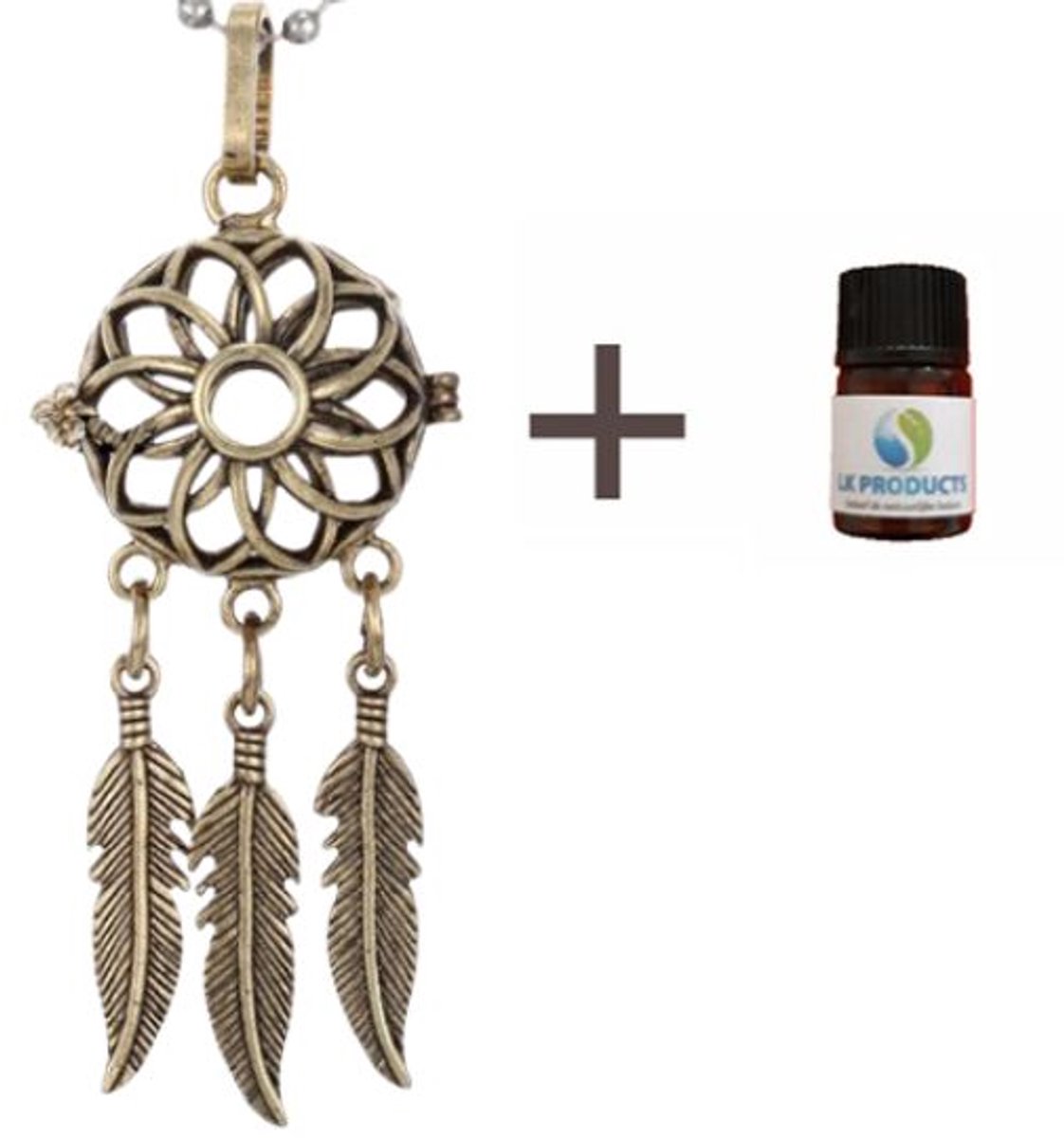 Dreamcatcher Geurketting - Geurverspreider - Etherische Olie - Parfum - Goudkleur