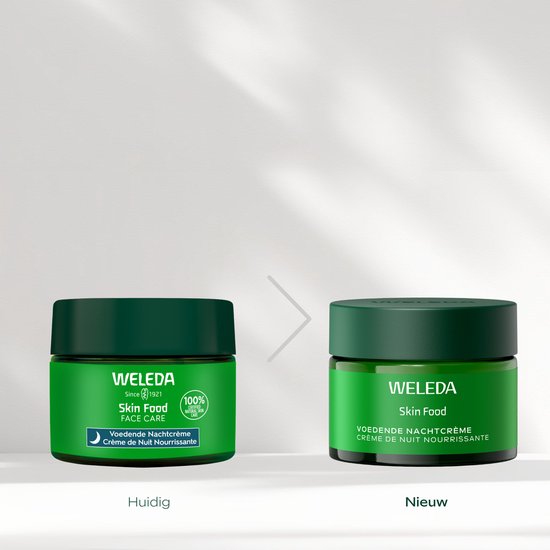 WELEDA Skin Food - Voedende Nachtcrème - Normale Tot Droge Huid - Regenereert & Herstelt De Huid - Stimuleert Celvernieuwing - Voedt En Hydrateert Intensief - 100% Natuurlijke Ingrediënten - 40ml