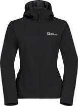 Jack Wolfskin BORNBERG HOODY W Dames Outdoorjas-black