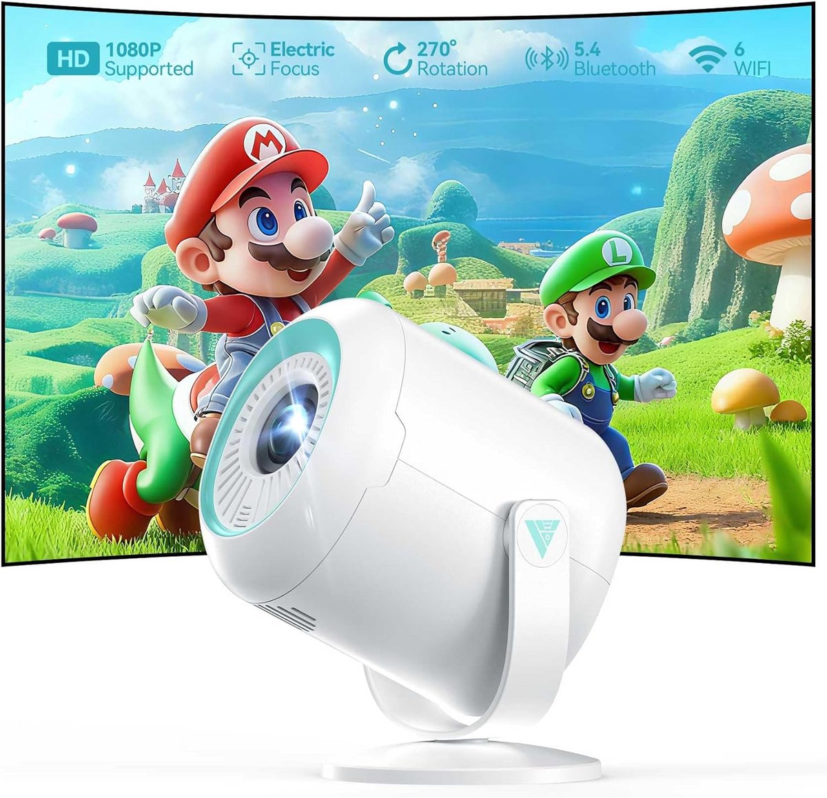 Draagbare Filmprojector voor Thuisbioscoop en Entertainment