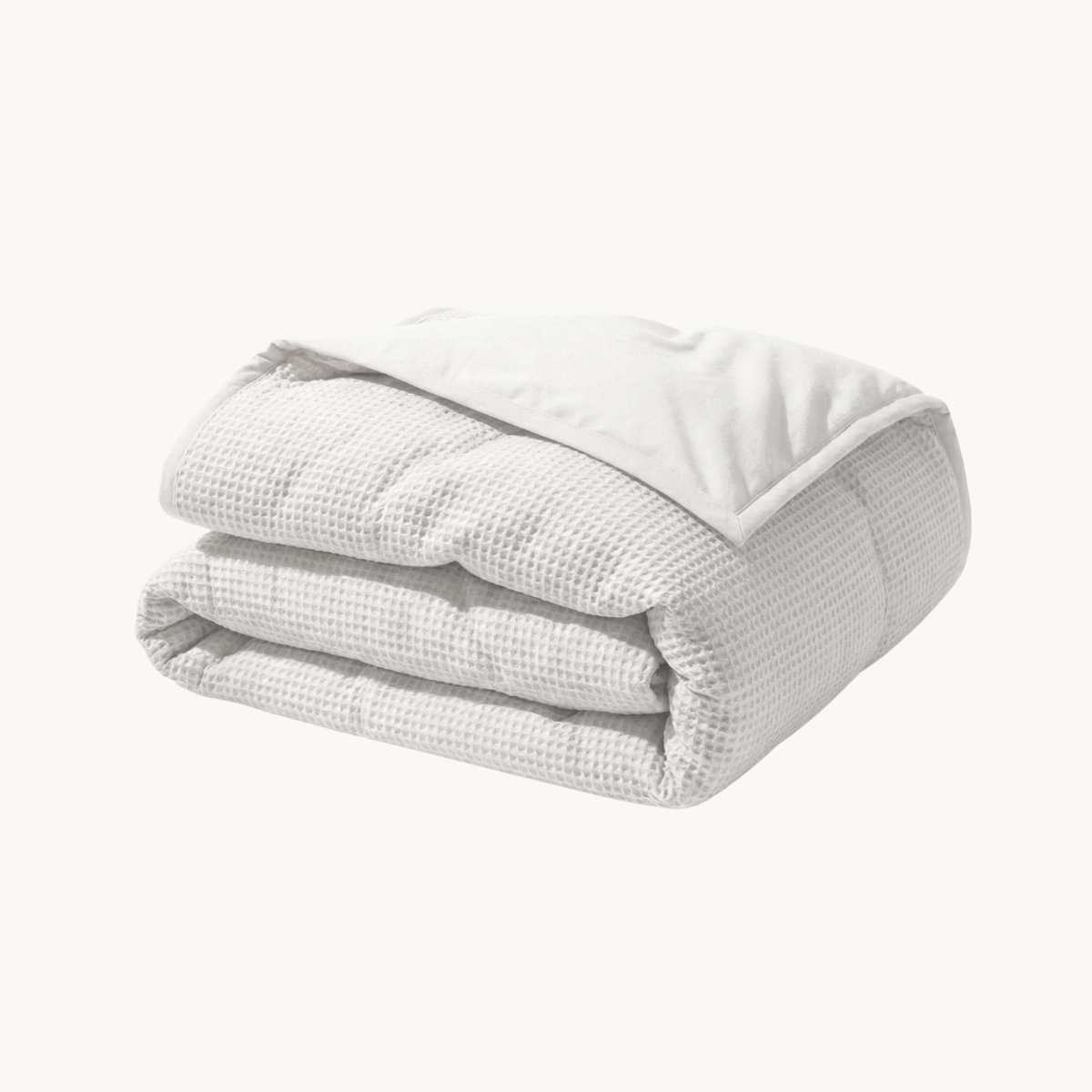 Y-NOT – Dekbed Zonder Overtrek 200x220 – Waffle – All Season – Zacht & Wasbaar – Wit